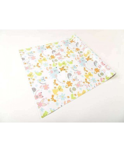 Papel de parede nas cores azul, laranja, amarelo, cinza, rosa e verde, com fundo branco - Infantil 155 Papel de parede nas cores azul, laranja, amarelo, cinza, rosa e verde, com fundo branco - Infantil 155