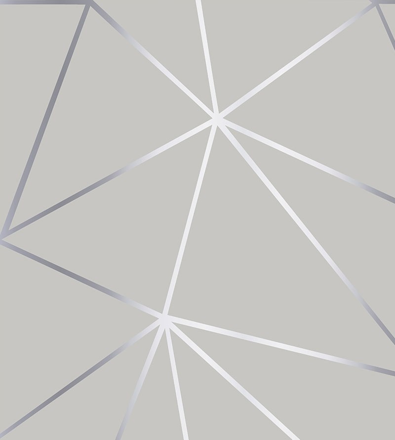 Papel de parede Geométrico Mescla Silver