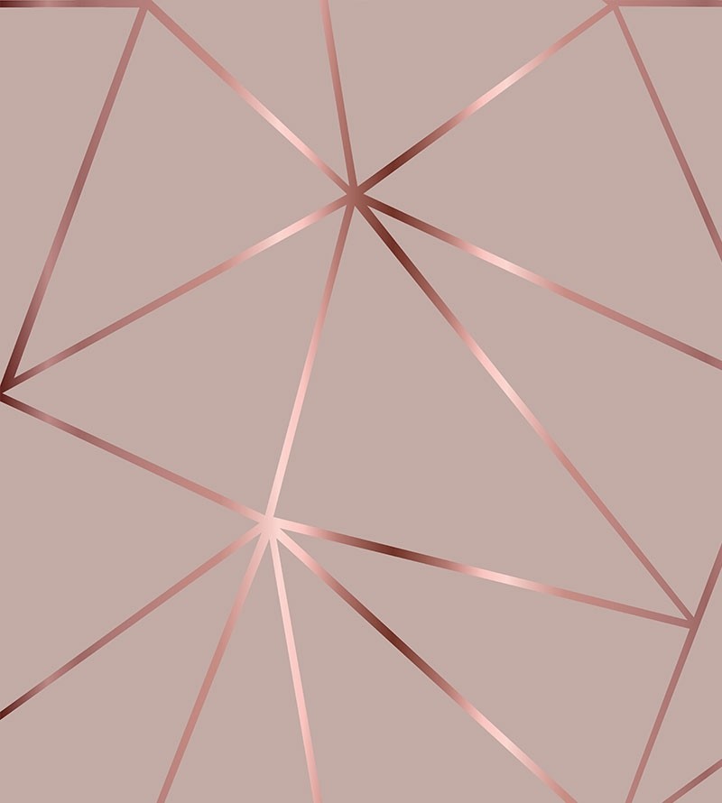 Papel de parede Geométrico Rose Gloss
