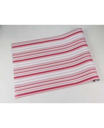 Papel de parede com listras em tons de rosa e branco - Listrado 110 Papel de parede com listras em tons de rosa e branco - Listrado 110
