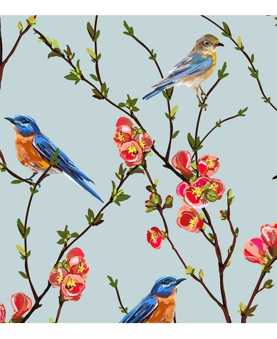 Papel de parede Campestre Sakura Blue