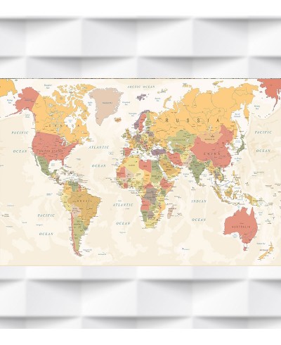 Papel de Parede Foto Mural Mapa Mundi Cores Papel de Parede Foto Mural Mapa Mundi Cores