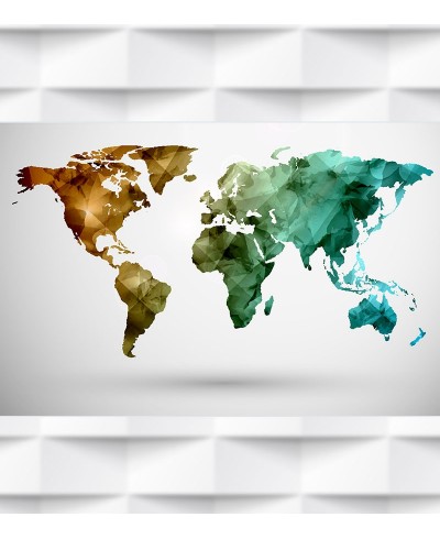 Papel de Parede Foto Mural Mapa Mundi Cores Papel de Parede Foto Mural Mapa Mundi Cores
