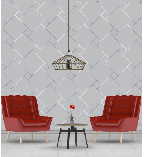 Papel de Parede Diamond Gisela Silver