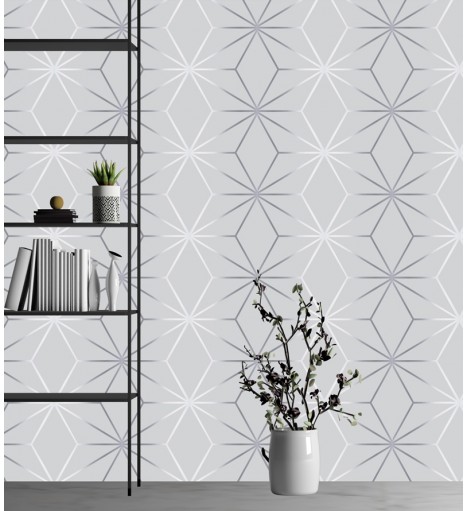 Papel de Parede Diamond Silver