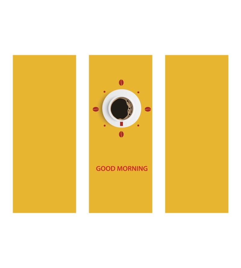 Adesivo de Geladeira Envelopamento Café Bom Dia