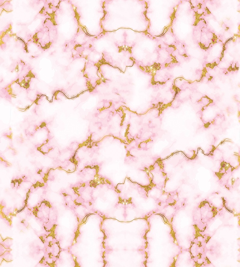 Papel de parede Mármore Rosa e dourado
