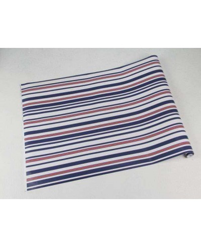Papel de parede listrado azul, branco e vermelho Papel de parede listrado azul, branco e vermelho