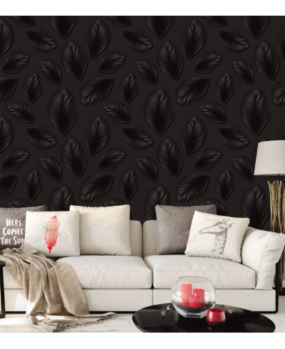 Papel de parede Folhagens Em tons de Preto e verde Papel de parede Folhagens Em tons de Preto e verde