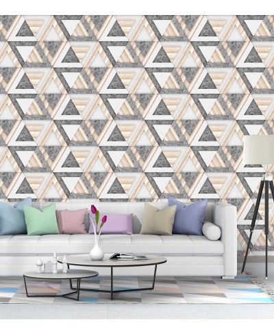 Papel de Parede 3D Madeira Gold Papel de Parede 3D Madeira Gold