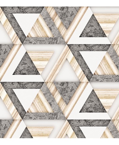 Papel de Parede 3D Madeira Gold Papel de Parede 3D Madeira Gold