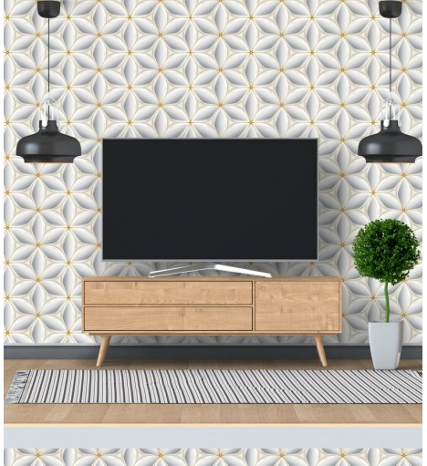 Papel de Parede 3D Domus Gold