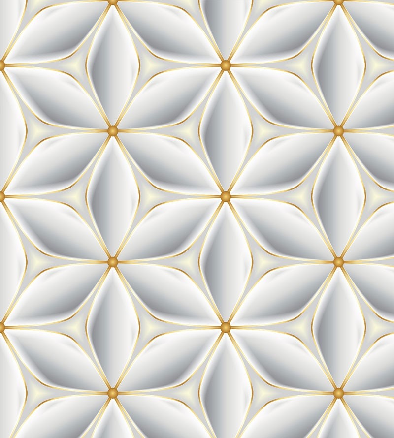 Papel de Parede 3D Domus Gold