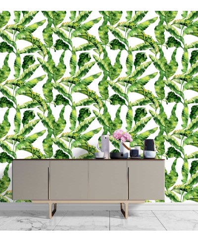 Papel de parede Campestre Folhagens tropicais