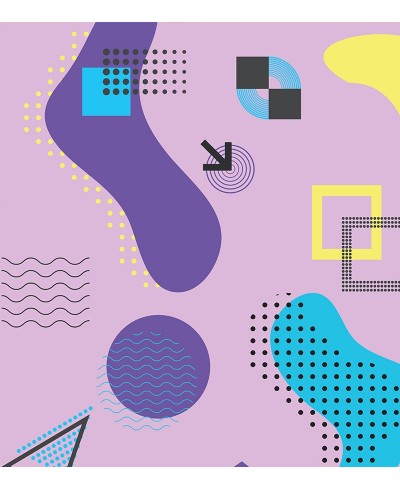 Papel de parede Teen Memphis Lilás