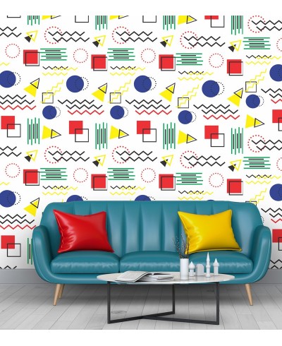 Papel de parede Teen Domus em cores variadas Papel de parede Teen Domus em cores variadas