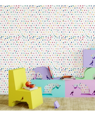 Papel de parede Bolinhas Coloridas Papel de parede Bolinhas Coloridas