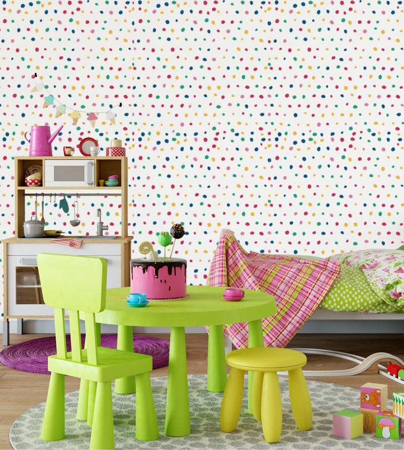 Papel de parede Bolinhas Coloridas