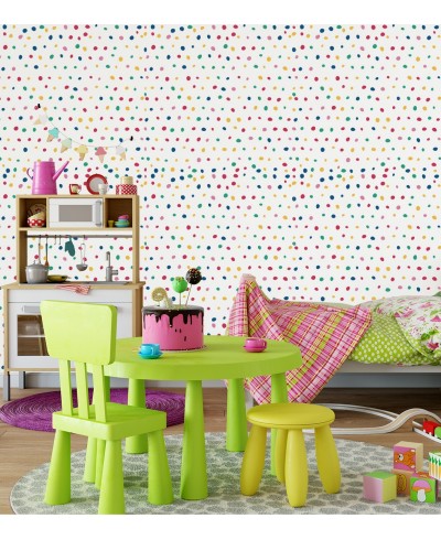 Papel de parede Bolinhas Coloridas Papel de parede Bolinhas Coloridas