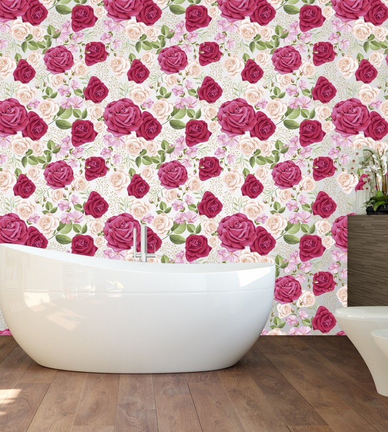 Papel de parede Floral Rosas