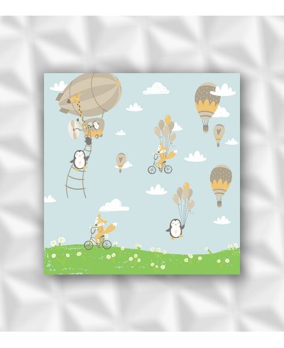 Painel Fotomural Bichinhos brincando