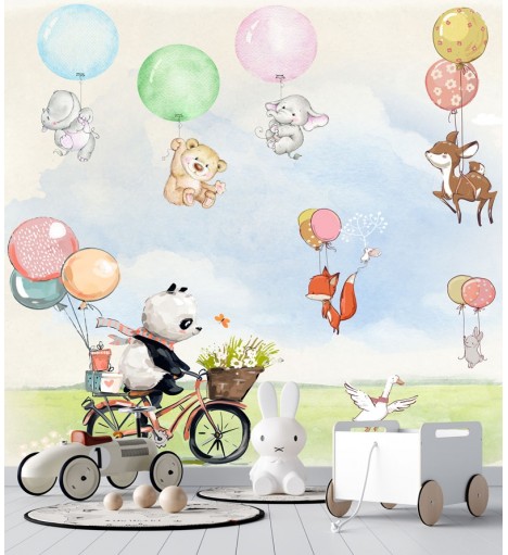 Painel Fotomural bichos do zoológico