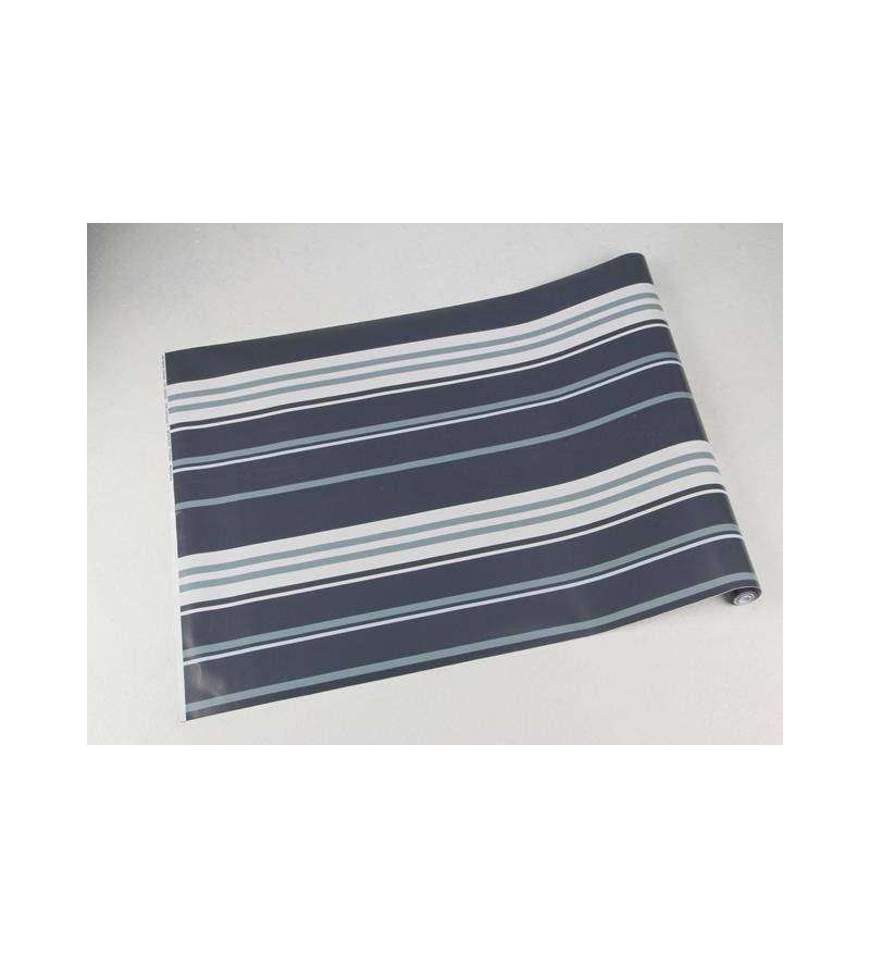 Papel de parede listrado cinza escuro e branco