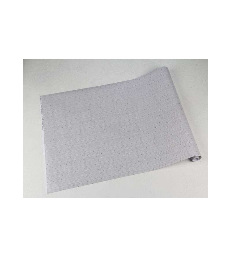 Papel de parede listrado cinza e pontos pretos