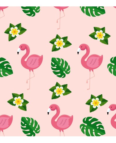 Papel de parede Flamingos e Folhas Papel de parede Flamingos e Folhas