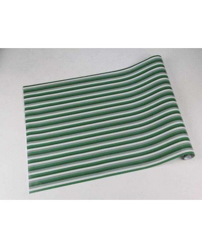 Papel de parede com listras em tons de cinza, branco e verde - Listrado 37 Papel de parede com listras em tons de cinza, branco e verde - Listrado 37