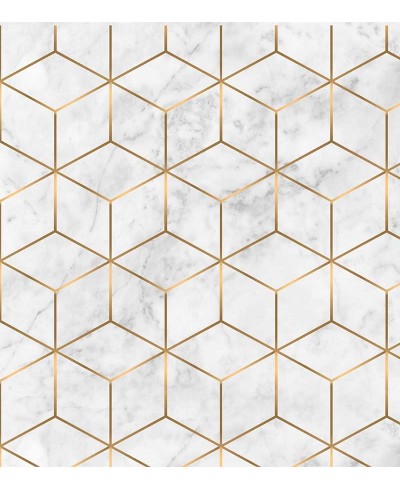 Papel de Parede Diamond Cubo Gold