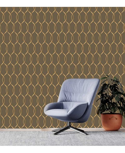 Papel de Parede Diamond Curve Terroso