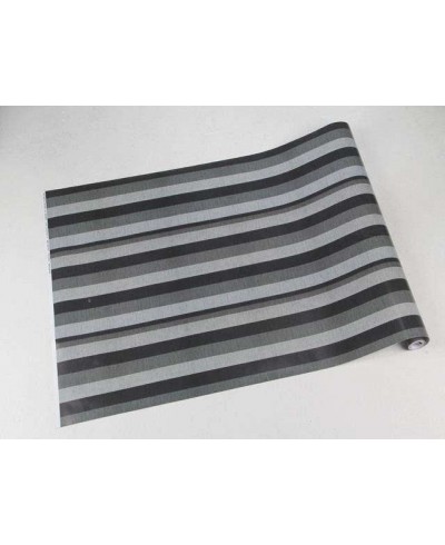 Papel de parede com listras em tons de cinza - Listrado 43