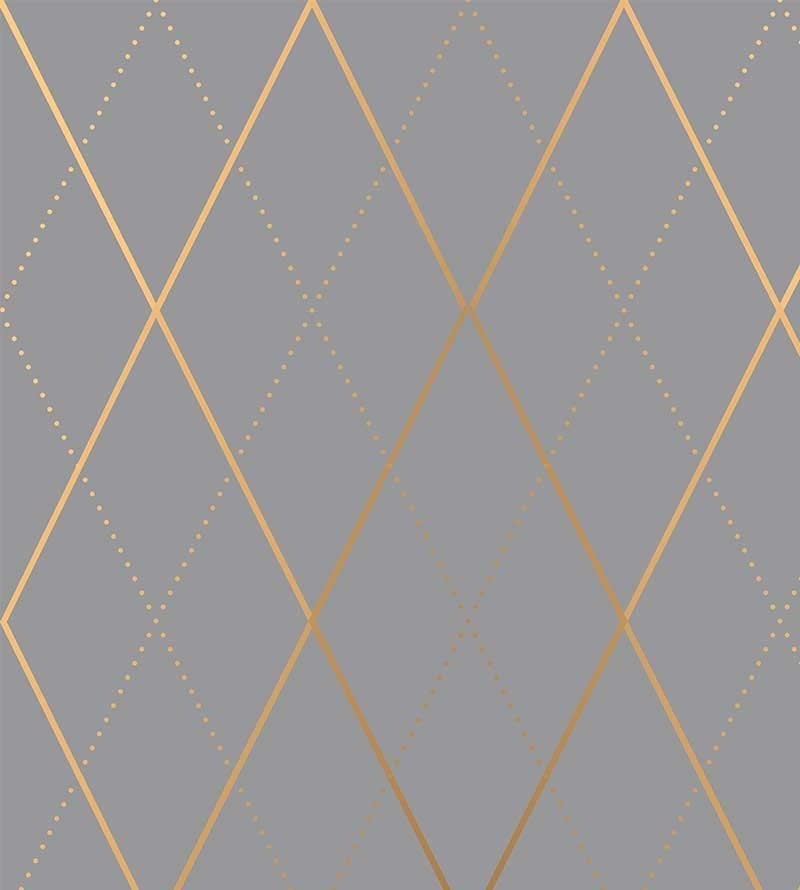 Papel de parede dourado de fundo padrão xadrez preto e dourado