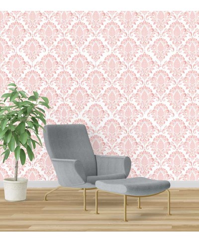 Papel de parede Damask Rose Papel de parede Damask Rose