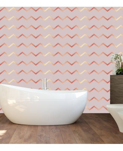 Papel de parede Chevron Rose Gold Papel de parede Chevron Rose Gold