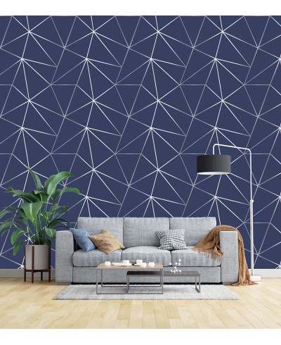 Papel de Parede Diamond Naval Silver