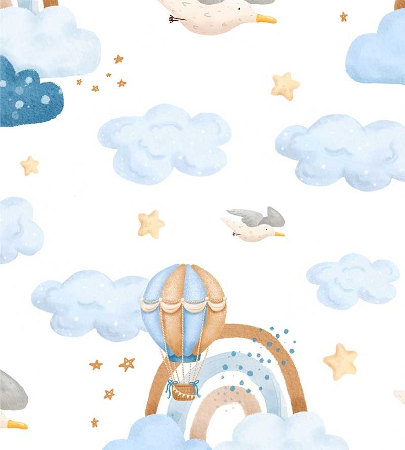 Papel de parede Infantil Lele Nuvem