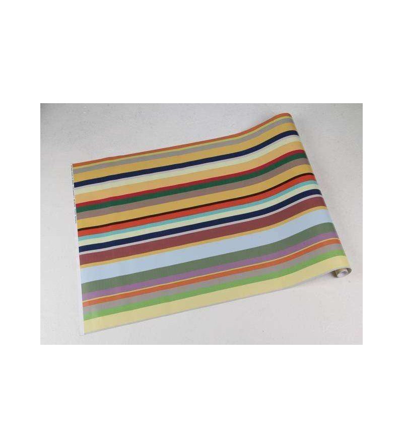 Papel de parede com listras coloridas - Listrado 56