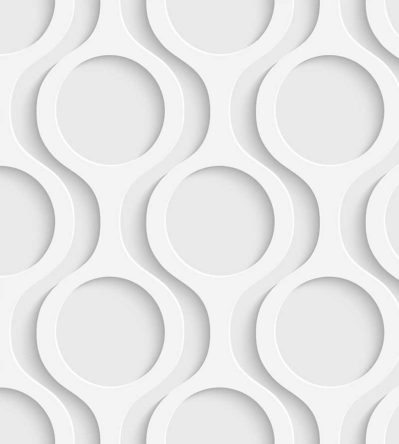 Papel de Parede 3D Correntes em tons de cinza e branco