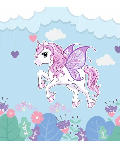 Painel Fotomural Unicórnio voando Painel Fotomural Unicórnio voando