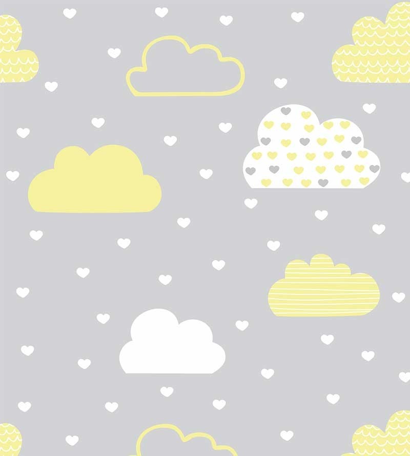 Papel de Parede Bebê Fofura nuvens