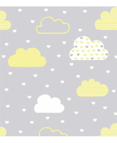 Papel de Parede Bebê Fofura nuvens