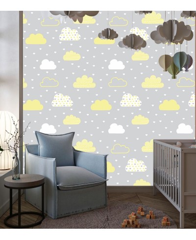 Papel de Parede Bebê Fofura nuvens