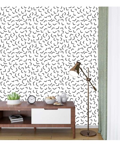 Papel de parede Geométrico Paralelos P&B