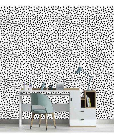 Papel de parede Geométrico Dots P&B