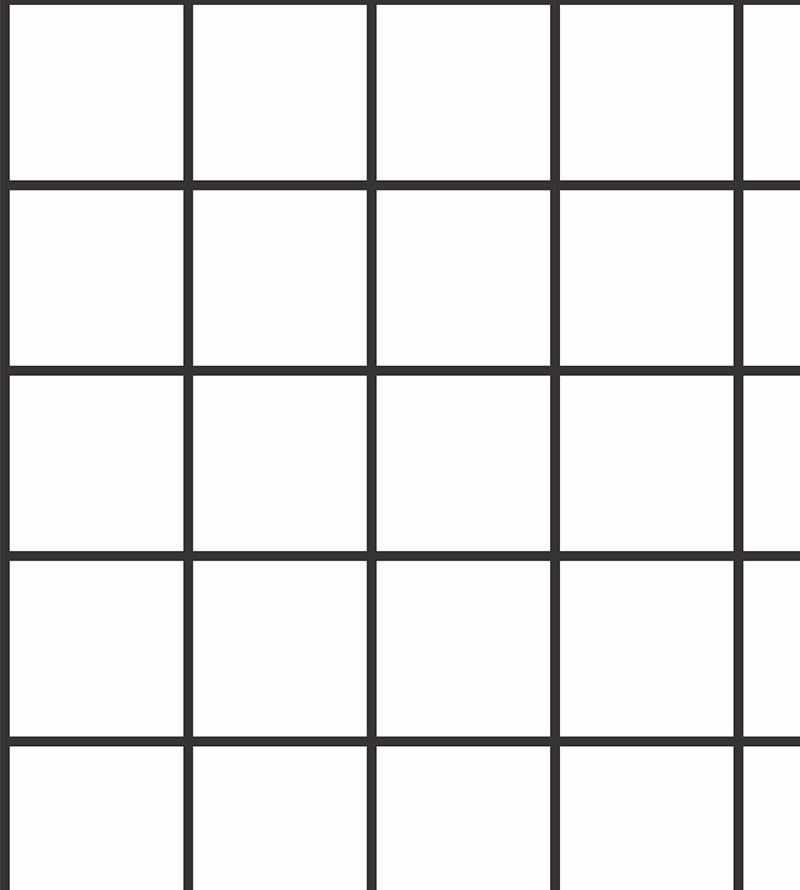 Papel de parede Geométrico Quadriculado P&B