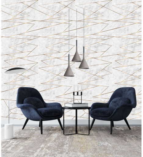 Papel de Parede Diamond Síria gold