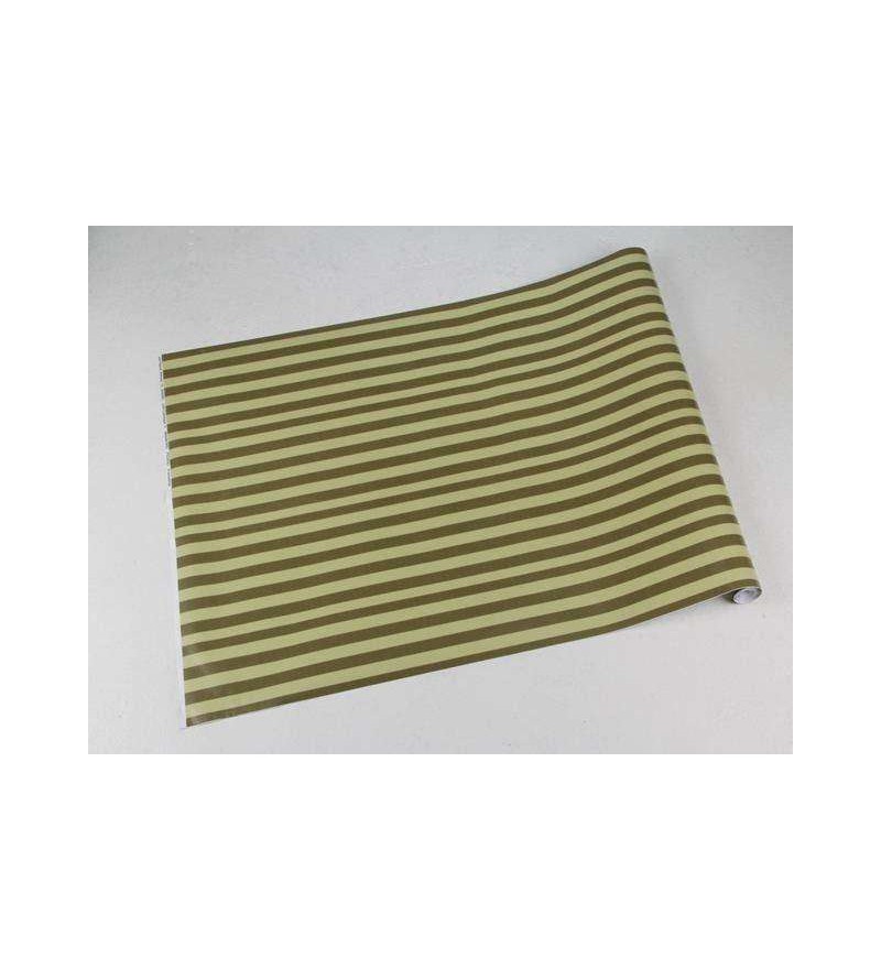 Papel de parede listrado em tons de verde musgo - Listrado 74