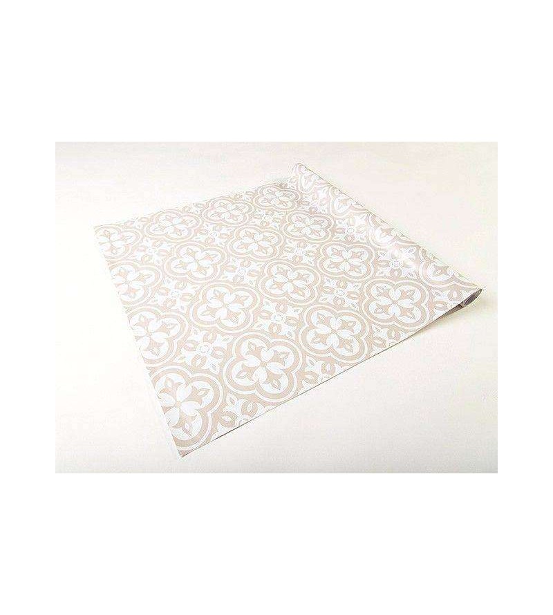 Papel de parede em tons nude e branco - Contemporâneo 10